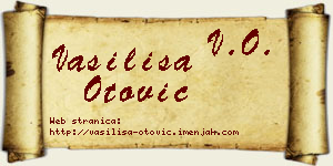 Vasilisa Otović vizit kartica